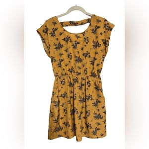 Yellow Floral Summer Dress